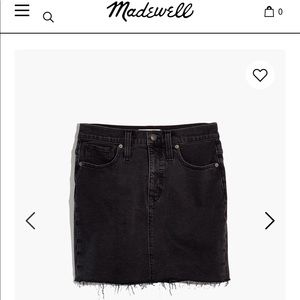 Madewell Stretch Denim Straight Mini Skirt